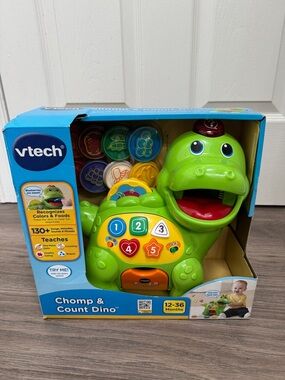 VTech Chomp & Count Dino Interactive Learning Toy - Green